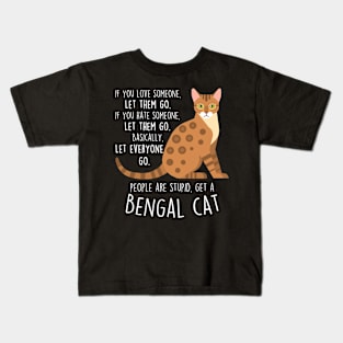 Get a Bengal Cat Kids T-Shirt